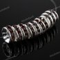 10PCS COFFEE CRYSTAL SILVER SPACER LOOSE BEADS FINDINGS 10MM