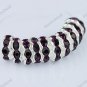 50X DEEP PURPLE CRYSTAL SILVER SPACER LOOSE BEADS FINDINGS WHOLESALE LOT 10MM