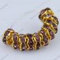 50X LIGHT PURPLE CRYSTAL SPACER LOOSE BEADS FINDINGS WHOLESALE LOTS 6MM