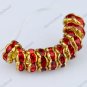 50X RED CRYSTAL SPACER LOOSE BEADS FINDINGS WHOLESALE LOTS 6MM