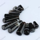 11PCS BLACK VEIN AGATE ONYX FASHION PENDANT BEADS SET