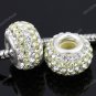 TRUE SILVER LIGHT YELLOW SWAROVSKI CRYSTAL LINE BEAD