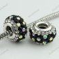 COLORFUL MIX SWAROVSKI CRYSTAL 925 SILVER EUROPEAN BEAD