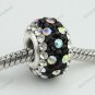 COLORFUL MIX SWAROVSKI CRYSTAL 925 SILVER EUROPEAN BEAD