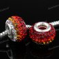 MIXED SWAROVSKI CRYSTAL 925 SILVER EUROPEAN CHARM BEAD