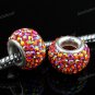 ORANGE AB SWAROVSKI CRYSTAL 925 SILVER BIG HOLE BEAD