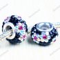 SWAROVSKI CRYSTAL AUTHENTIC 925 STERLING SILVER EUROPEAN CHARM BEAD