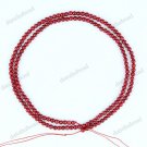 2MM FIRE RED SEA CORAL ROUND BALL LOOSE BEADS FINDINGS 1 STRAND