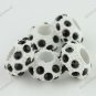 50X BLACK CRYSTAL RESIN EUROPEAN CHARM BEADS FINDINGS WHOLESALE LOT