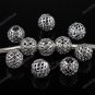 500X WHOLESALE 18KGP NET BALL EUROPEAN CHARM BEADS 10MM