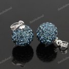 MIDNIGHTBLUE SWAROVSKI CRYSTAL AUTHENTIC SILVER PENDANT