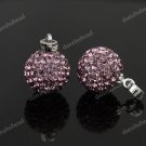 LIGHT PURPLE SWAROVSKI CRYSTAL AUTHENTIC SILVER PENDANT