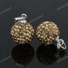 LIGHT GOLDEN SWAROVSKI CRYSTAL AUTHENTIC SILVER PENDANT