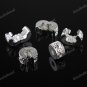 100PCS SILVER EUROPEAN STOPPER CLIP/LOCKS CHARM BEADS FINDING WHOLESALE