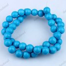 10MM BLUE TURQUOISE HOWLITE ROUND BALL LOOSE BEADS FINDINGS