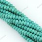 4X6MM TURQUOISE HOWLITE ABACUS LOOSE BEADS FINDINGS STRAND