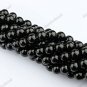 6MM BLACK AGATE ONYX GEMSTONE ROUND BALL LOOSE BEADS FINDINGS 1 STRAND