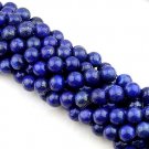8MM LAPIS LAZULI GEMSTONE ROUND LOOSE BEADS FINDINGS STRAND