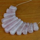 ROSE QUARTZ CRYSTAL FASHION PENDANT BEADS SET
