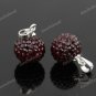 DEEP RED SWAROVSKI CRYSTAL AUTHENTIC 925 SILVER PENDANT