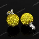 YELLOW SWAROVSKI CRYSTAL AUTHENTIC 925 SILVER PENDANT