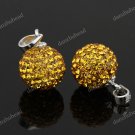 GOLDEN SWAROVSKI CRYSTAL AUTHENTIC 925 SILVER PENDANT