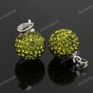 OLIVE SWAROVSKI CRYSTAL AUTHENTIC 925 SILVER PENDANT