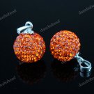 ORANGE SWAROVSKI CRYSTAL AUTHENTIC 925 SILVER PENDANT