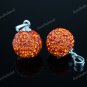 ORANGE SWAROVSKI CRYSTAL AUTHENTIC 925 SILVER PENDANT