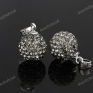 GRAY SWAROVSKI CRYSTAL AUTHENTIC 925 SILVER PENDANT