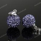 LAVENDER SWAROVSKI CRYSTAL AUTHENTIC 925 SILVER PENDANT