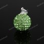 LIGHT GREEN SWAROVSKI CRYSTAL AUTHENTIC SILVER PENDANT
