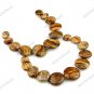 11PCS NATURAL OWYHEE PICTURE JASPER GEMSTONE ROUND PENDANT BEADS SET