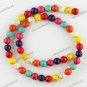 8MM MULTICOLOR TURQUOISE HOWLITE ROUND BALL LOOSE BEADS FINDINGS