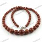 6-14MM GOLDSTONE GEMSTONE BALL BEADS FASHION CHARM NECKLACE 18"L