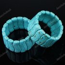 7.5" HOWLITE TURQUOISE GEMSTONE BRACELET BANGLE STRETCH