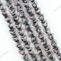 12MM BLACK GLASS HEART SPACER LOOSE BEADS FINDINGS 1 STRAND 33PCS