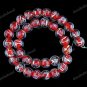 10MM RED LAMPWORK GLASS SPACER LOOSE BEADS JEWELRY FINDINGS 1 STRAND
