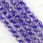 10MM DEEP BLUE LAMPWORK GLASS SPACER LOOSE BEADS JEWELRY FINDINGS 1 STRAND