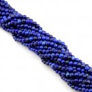 3MM LAPIS LAZULI GEMSTONE ROUND LOOSE BEADS FINDINGS STRAND