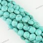 10MM WEINS TURQUOISE HOWLITE COIN LOOSE BEADS FINDINGS STRAND