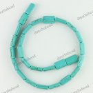 10X15MM TURQUOISE HOWLITE RECTANGLE LOOSE BEADS FINDING STRAND