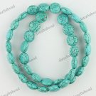 12MM VEINS TURQUOISE HOWLITE COIN LOOSE BEADS FINDINGS STRAND