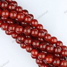 8MM RED AGATE CARNELIAN GEMSTONE ROUND BALL LOOSE BEADS FINDINGS STRAND