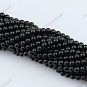 2MM BLACK AGATE ONYX GEMSTONE ROUND BALL LOOSE BEADS 1 STRAND