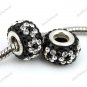 SWAROVSKI CRYSTAL 925 STERLING SILVER FLOWER EUROPEAN BIG HOLE CHARM BEAD
