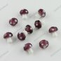 PURPLE MUSHROOM LAMPWORK GLASS SPACER LOOSE BEADS FINDINGS 10PCS