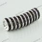 100X DEEP PURPLE CRYSTAL SILVER SPACER LOOSE BEADS FINDINGS WHOLESALE 12MM