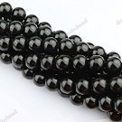 10MM BLACK AGATE ONYX GEMSTONE ROUND BALL LOOSE BEADS FINDINGS 1 STRAND