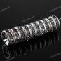 100X WHOLESALE GRAY CRYSTAL SILVER SPACER BEADS 4X10MM